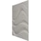 Ekena Millwork 19 5/8in. W x 19 5/8in. H Wave EnduraWall Decorative 3D Wall Panel Covers 2.67 Sq. Ft. WP20X20WVBCO - alternate 3